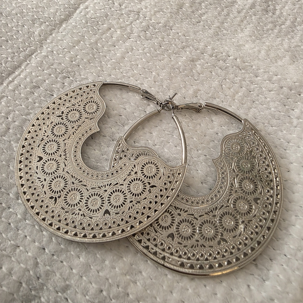 Silver Hoop Earrings